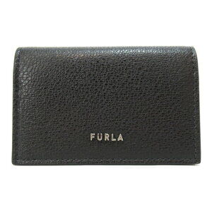 Furla Leather Wallet Black Accessories Business Holder